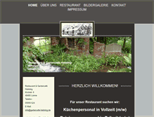 Tablet Screenshot of gartencafe-helming.de